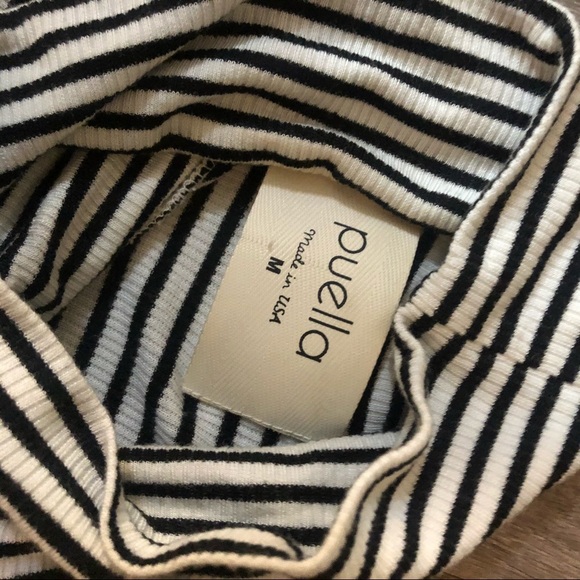 Anthropologie puella striped turtleneck tunic top - Picture 4 of 4
